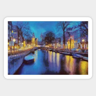Midnight in Amsterdam Sticker